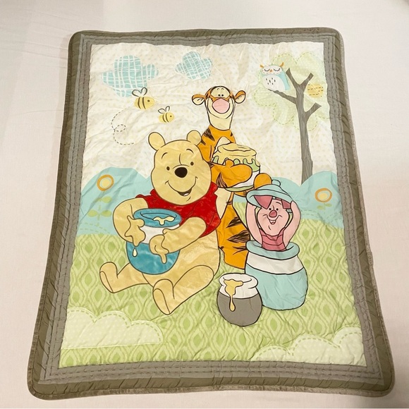 Disney Baby Winnie the Pooh Quilted Blanket Tigger Piglet - Picture 1 of 16